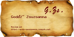Godó Zsuzsanna névjegykártya