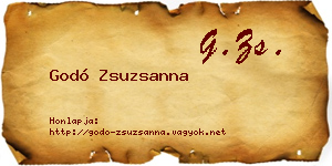 Godó Zsuzsanna névjegykártya